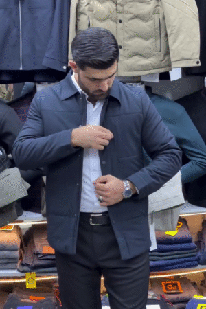 DARK ZIP-UP CASUAL JACKET