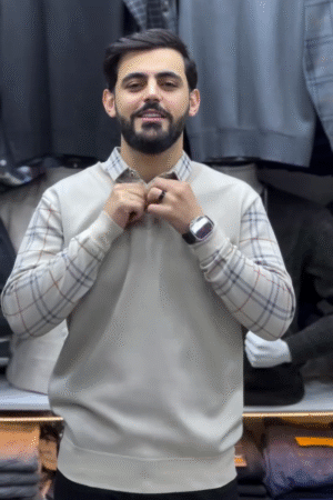 LIGHT BEIGE LAMBORGHINI ZIP-UP JACKET